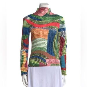 Collina Strada Printed Turtleneck